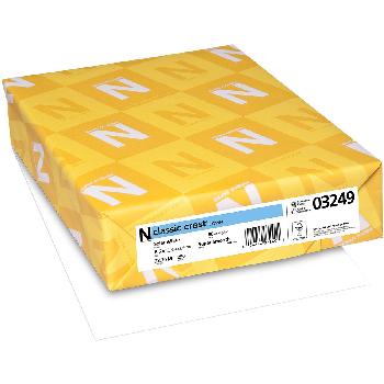 Neenah Paper® Classic Crest Avalanche White Smooth 80 lb. Cover 8.5x11 in. 250 Sheets